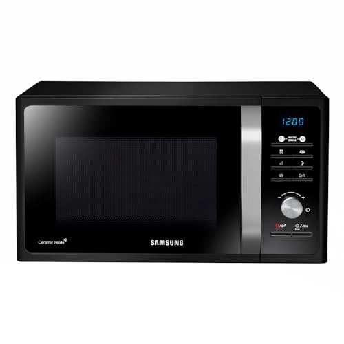 Samsung Forno A Microonde Grill A Libera Installazione Healthy Cooking Mg2Af301Tck/Et, Piatto Doratore, Quickdefrost, Microonde + Grill 800 W + 1100 W