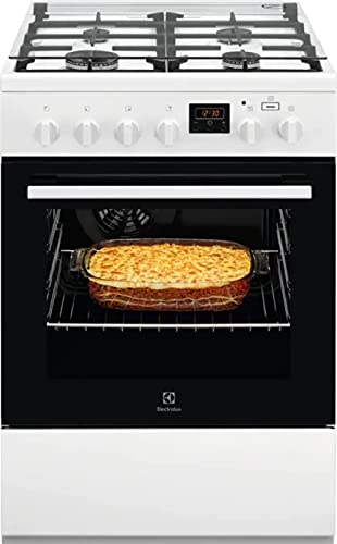 Electrolux Lkk640200W - Cucina A Gas Con Forno Elettrico 60X60 Cm Classe A Bianco