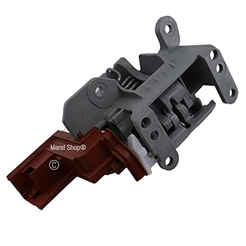 Marel Shop® - Blocchetto Serratura Bloccoporta Per Lavastoviglie Compatibile Con Indesit Ariston Whirlpool Per Modelli: Wio3T121P - Wbo3T332Px - Bcio3