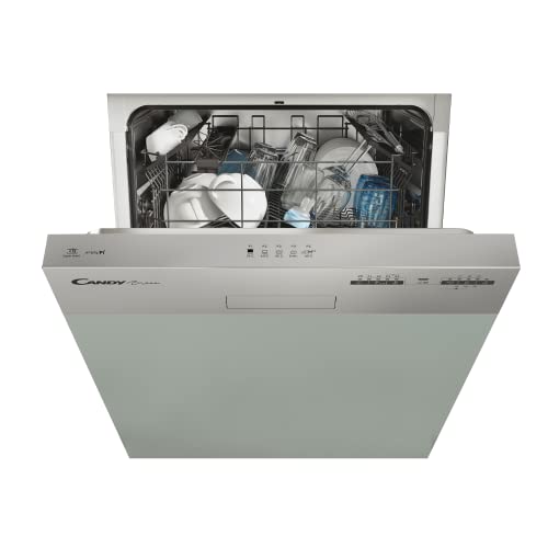 Candy Brava Cdsn 1L350Ps Lavastoviglie Da Incasso, Semi Integrata, 13 Coperti, Smart, Wi-Fi + Bluetooth, 59,8X55X82 Cm, Partenza Ritardata, Inox, Clas