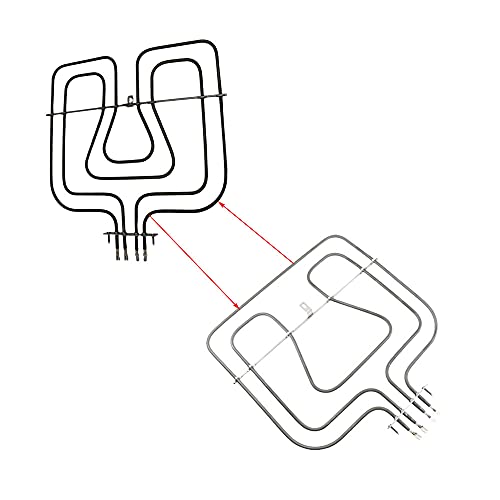Jcspares® - Resistenza Superiore Doppia Grill 1650 + 800 Watt Per Forno Elettrico Compatibile Con Rex Elecotrlux Ed Ulteriori