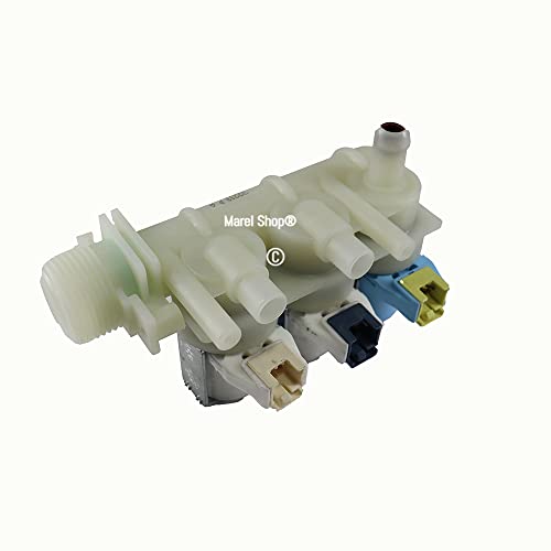 Marel Shop® - Elettrovalvola 3 Vie Per Lavatrice Compatibile Con Indesit Hotpoint Ariston Per Modelli: Avdk7129Cis - Cawd129 - Iwdc6125 - Iwdc612 - Xw