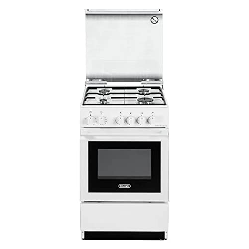 Cucina A Gas Con Forno Elettrico, N°4 Fuochi, 50X50 Cm, Colore Bianco Sew 554 N Ed