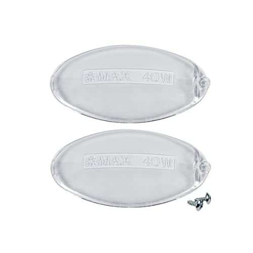 Europart 10029518 - 2 Copri-Lampade Per Cappa Aspirante Compatibili Con Electrolux Aeg Juno Progress Rex Zanussi 50248796000 Franke 1330058595 Ariston
