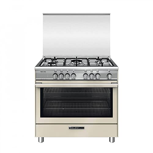 Cucina A Gas Con Forno Elettrico 90X60 Cm Colore Beige - Sb965Mcr