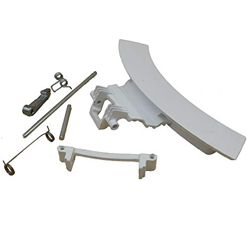 Marel Shop® - Kit Maniglia Impugnatura Completa Per Lavatrice Compatibile Con Electrolux Zanussi Rex Per Modelli : Edhg68531Dw - Edp2074Gdw - Edp2075G