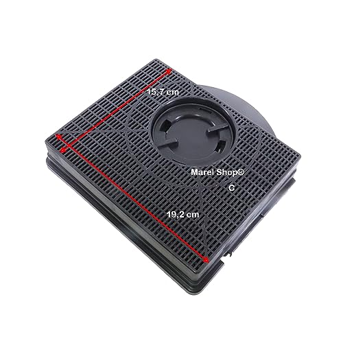Marel Shop® - Filtro Ai Carboni Attivi Per Cappa Compatibile Con Elica 214 X 208 Mm H 40 Mm Mod 303 Per Modelli: Ciack E Elibloc 9