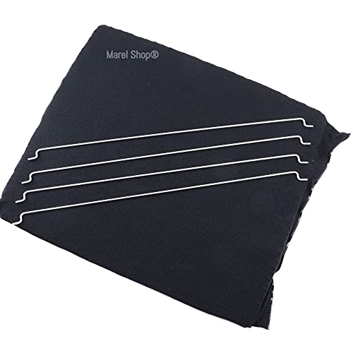 Marel Shop® - Filtro In Carbone Panno + Staffe Per Cappa Compatibile Con Elica F00439 285 X 245 Mm Per Modelli: Easy - Elektra - Ico - Jasmine