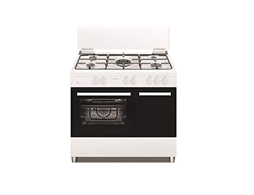 Schaub Lorenz Cucina Elettrica Ss590Ew 5 Fuochi A Gas Forno Elettrico Classe A Dimensioni 90 X 60 Cm Colore Bianco