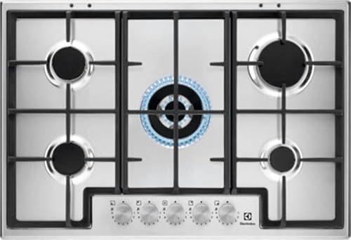 Piano Cottura 5 Fuochi A Gas 75 Cm Acciaio Inox Egs75362X