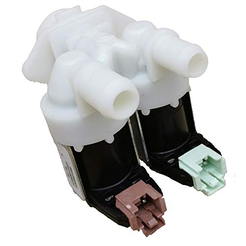 Marel Shop® - Elettrovalvola 2 Vie 180° Per Lavatrice Compatibile Con Electrolux Zanussi Rex Per Modelli: Kwm8314W - Zwf81463W - Ewf1674Fdw