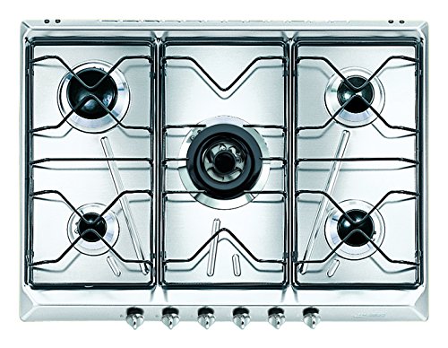 Smeg Srv576-5 Incasso Piano Cottura A Gas Acciaio Inossidabile Piano Cottura