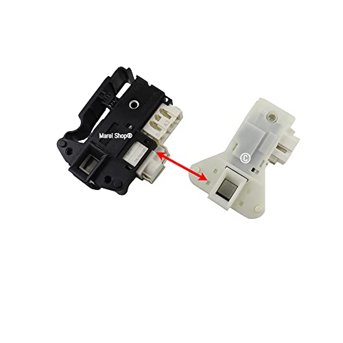 Marel Shop® - Elettroserratura Interruttore Porta Per Lavatrice Compatibile Con Indesit Ariston Per Modelli: Wml7080Cis - Mvsb7105S - Wmfg741G