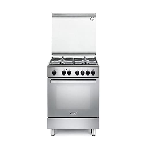 Cucina A Gas Con Forno Elettrico, N°4 Fuochi, 60X60 Cm, Colore Inox Dmx64 Ed