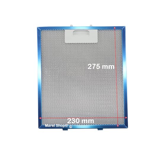 Marel Shop® - Filtro Metallico In Allumino 275 X 230 Mm Per Cappa Compatibile Con Elica Electrolux Aeg Per Modelli : Dk9990M9 - Efc6670X - Efc913X/Sp