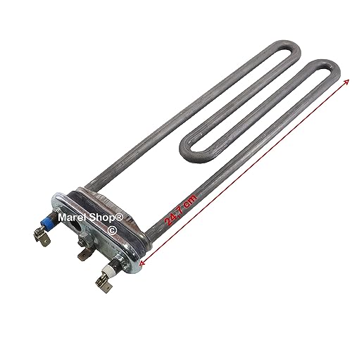 Marel Shop® - Resistenza 2050 W 24,7 Cm Per Lavatrice Compatibile Con San Giorgio Itwash Per Modelli : F1012D - F1014Di - F812L - F814Di