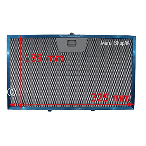 Marel Shop® - Filtro Metallico In Alluminio Antigrasso Per Cappa Compatibile Con Faber Smeg Electrolux 325 X 189 Mm Per Modelli: Inca Smart Hc X A70 -