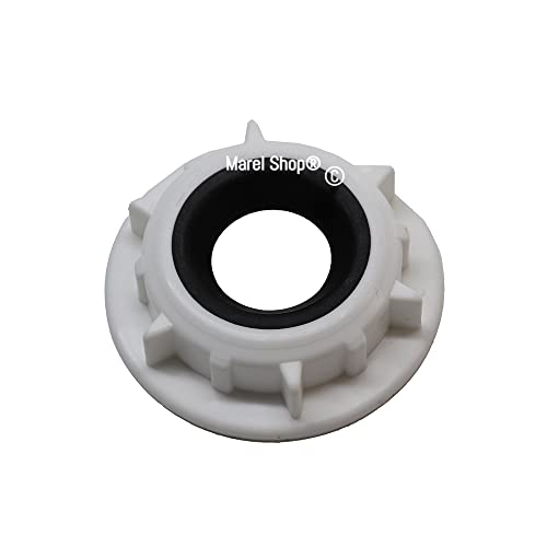 Marel Shop® - Ghiera Dado Fissaggio Per Condotto Lavastoviglie Compatibile Con Ariston Indesit Candy Per Modelli: Lvo67Duoix - Rdw1241F - Sdw60P - Sdw