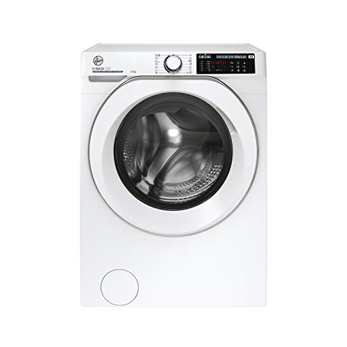 Hoover Hw 49Amc/1-S H-Wash 500 Lavatrice Smart 9 Kg, 1400 Giri, Wi-Fi + Bluetooth, Carica Frontale, Funzione Vapore, Motore Inverter, 60X54X85 Cm, Bia
