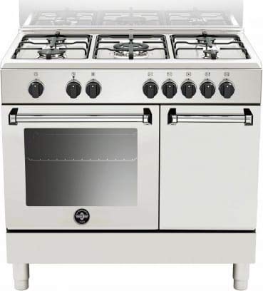Bertazzoni La Germania Americana Amn9P5Ebv Cucina Piano Cottura Bianco Gas A - Forni E Piano Cottura (Piano Cottura, Bianco, Manopola, Nero, Frontale,
