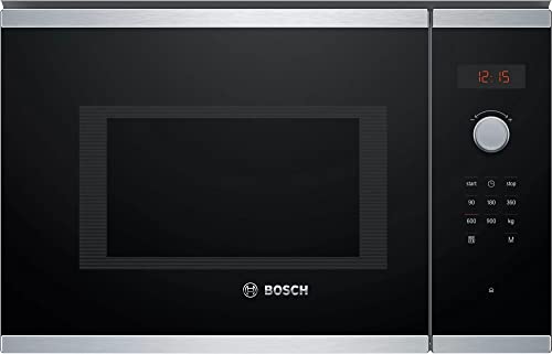 Bosch Serie 4 Bfl553Ms0 Incasso Microonde Combinato 25L 900W Nero, Acciaio Inossidabile Microonde (Incasso, Microonde Combinato, 25 L, 900 W, Pulsanti
