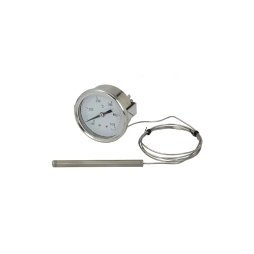 Cg94 Termometro Universale Per Forni 0-500° Fiss. Interno Per Forni Pizza, Bbq,Forni A Legna Etc.