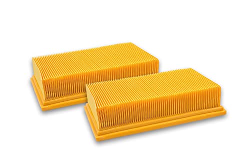Vhbw 2X Filtro A Pieghe Piatte Compatibile Con Aspirapolvere Aspiraliquidi Kärcher Nt 35/1 Tact/Te/M, Nt 361 Eco/Te/M, Nt 40/1 Tact, Nt 45/1 Tact/Te/M