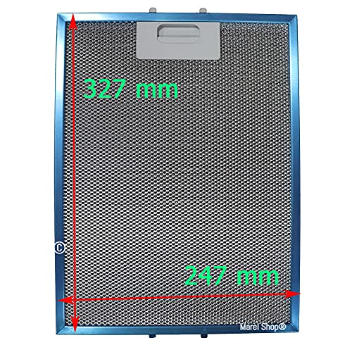 Marel Shop® - Filtro Metallico Antigrasso In Alluminio 247 X 327 Mm Per Cappa Compatibile Con Turboair Elica Aeg