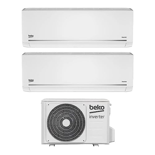 Beko Bgmpi090 + Bgmpi120 + Bgmpo181 - Condizionatore Dual Split, 9000 + 1200 Btu, A++/A+