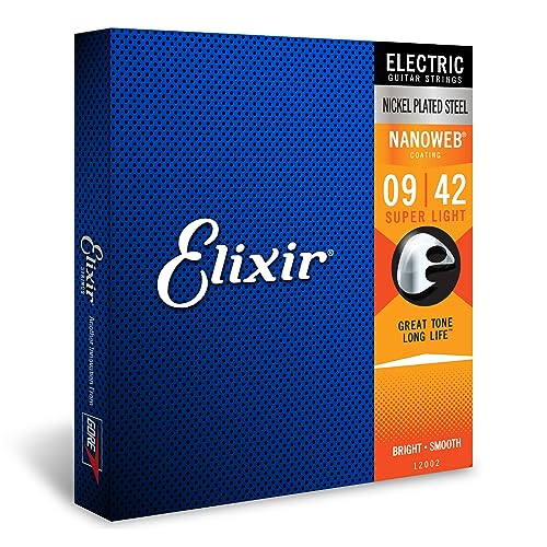 Corde Per Chitarra Elettrica Elixir® Strings Con Rivestimento Nanoweb®, Super Light (.009-.042)