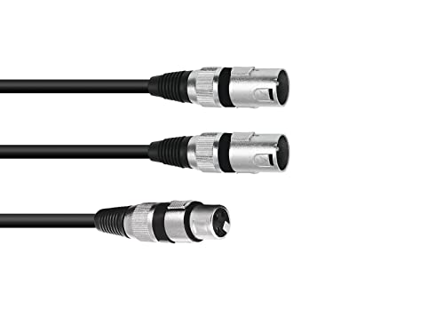 Omnitronic Cavo Adattatore Xlr(F)/2Xxlr(M) 1.5M