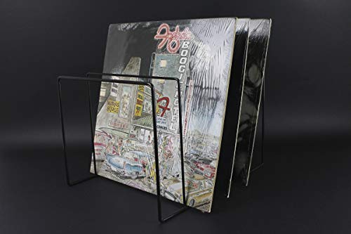 Mc Daison L60 Mobile Scaffale Contenitore Espositore Nero In Ferro Per 60 Dischi Lp 33 Giri 12" Maxi Single In Vinile