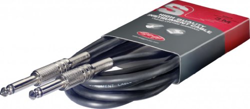 Stagg Cavo Audio 2 Jack, Dritto - Deluxe, 6M, Nero