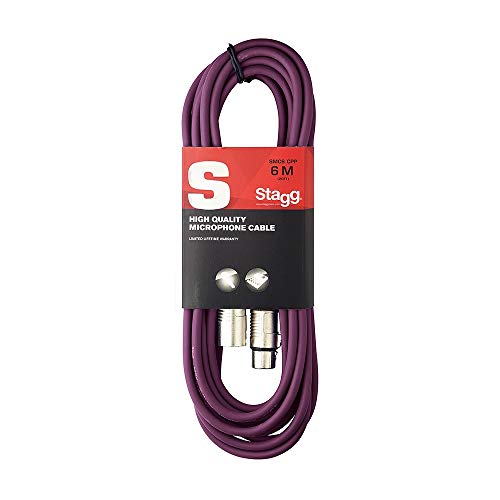 Stagg - Presa Microfono Di Alta Qualita Xlrf To Xlrm, 6M, Viola