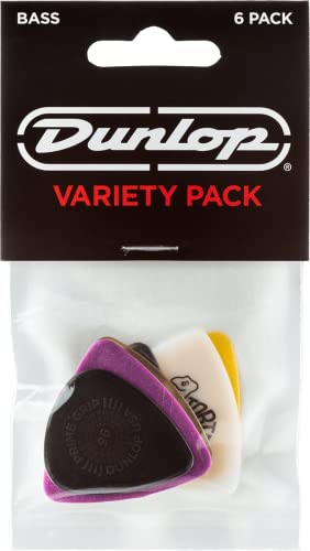 Jim Dunlop Picks Pvp117 Varietà, Plettri Per Basso, Confezione Da 6 Plettri