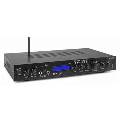 Surround Versterker - Fenton Av-150Bt - 5.1 Versterker Met Bluetooth 380W - Home Cinema - Zwart (103.148)