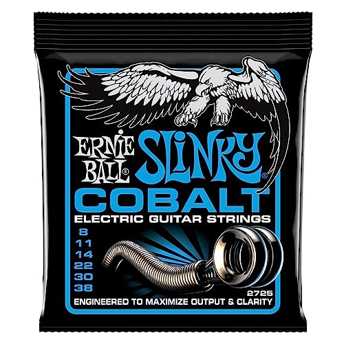 Ernie Ball, Extra Slinky Cobalt, Corde Per Chitarra Elettrica, Diametro 8-38