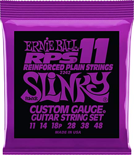 Ernie Ball, Power Slinky Rps Nickel Wound, Corde Per Chitarra Elettrica, Diametro 11-48
