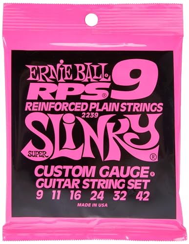 Ernie Ball, Super Slinky Rps Nickel Wound, Corde Per Chitarra Elettrica, Diametro 9-42