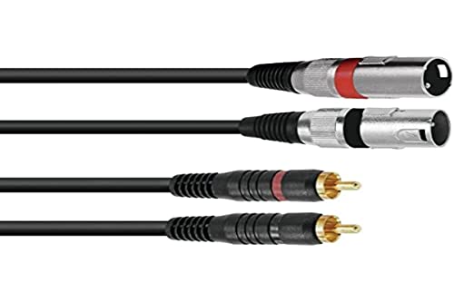 Omnitronic 3022522D Cavo Xc2 – 30 2 X Xlr Maschio, 3 M