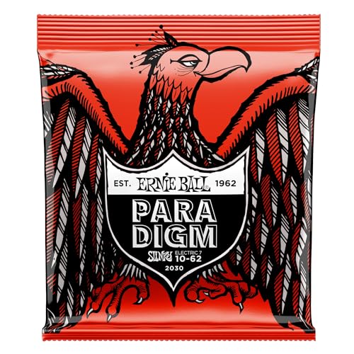 Ernie Ball, Skinny Top Heavy Bottom Slinky Paradigm, Corde Per Chitarra Elettrica A 7 Corde, Diametro 10-62