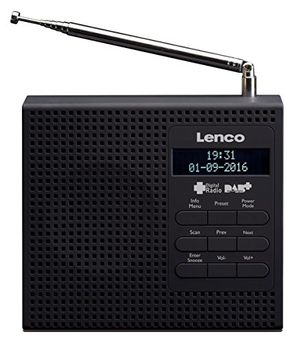 Lenco Pdr-020 Portable Analog & Digital Black Radio - Radios (Portable, Analog & Digital, Dab+,Fm, Lcd, 3.5 Mm, Black)