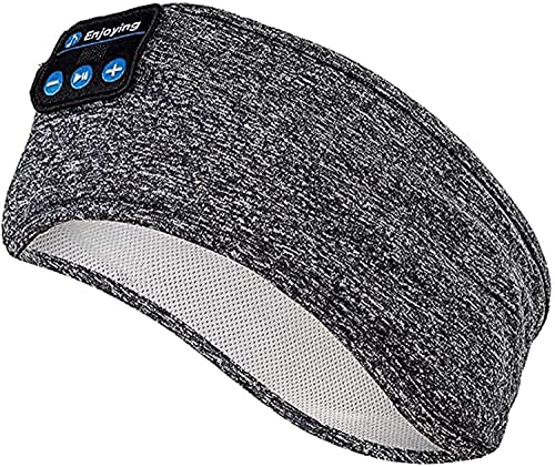 Perytong Sleep Headphones - Cuffie Senza Fili Sportive Con Altoparlanti Ideali Per Allenamento, Jogging, Yoga, Insonnia, Dormienti Laterali, Grigio