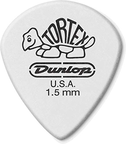 Dunlop Plettri Tortex Jazz Iii, Bianco, 1.50 Mm