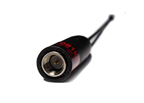 Jetfon Db-19Sm - Antenna Portatile A Doppia Banda Vhf/Uhf (Flessibile, Per Walkie, Connettore Sma Male, 10 W, 22 Cm, Colore: Nero