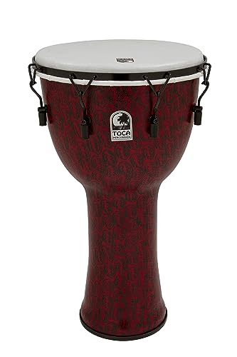 Toca Djembe Freestyle Ii Mechanically Tuned Red Mask 14" Tf2Dm-14Rmb