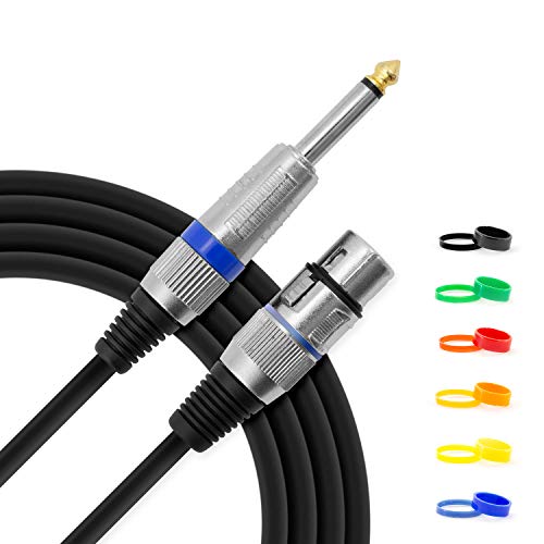Tiger Mic6-10 - Cavo Con Connettore Femmina Xlr Su Jack In Bronzo, 10 Metri