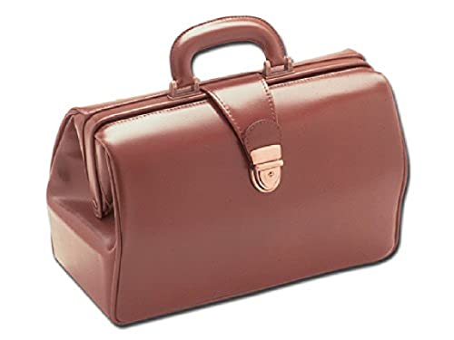 Gima - Borsa Texas In Pelle, Fondo Rigido, Tasca Interna Con Bottone, Serratura Tuc Brunita, Marrone, 27110