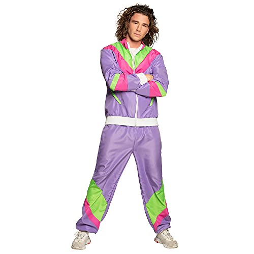 Boland- Tuta Anni '80 Con Tasche Costumi Per Adulti, Multicolore, M, 88506
