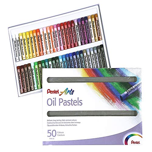 Pentel Phn Pastelli Olio, Confezione Da 50 Pezzi